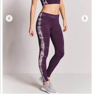 Forever21 Active Tie-Dye Leggings.